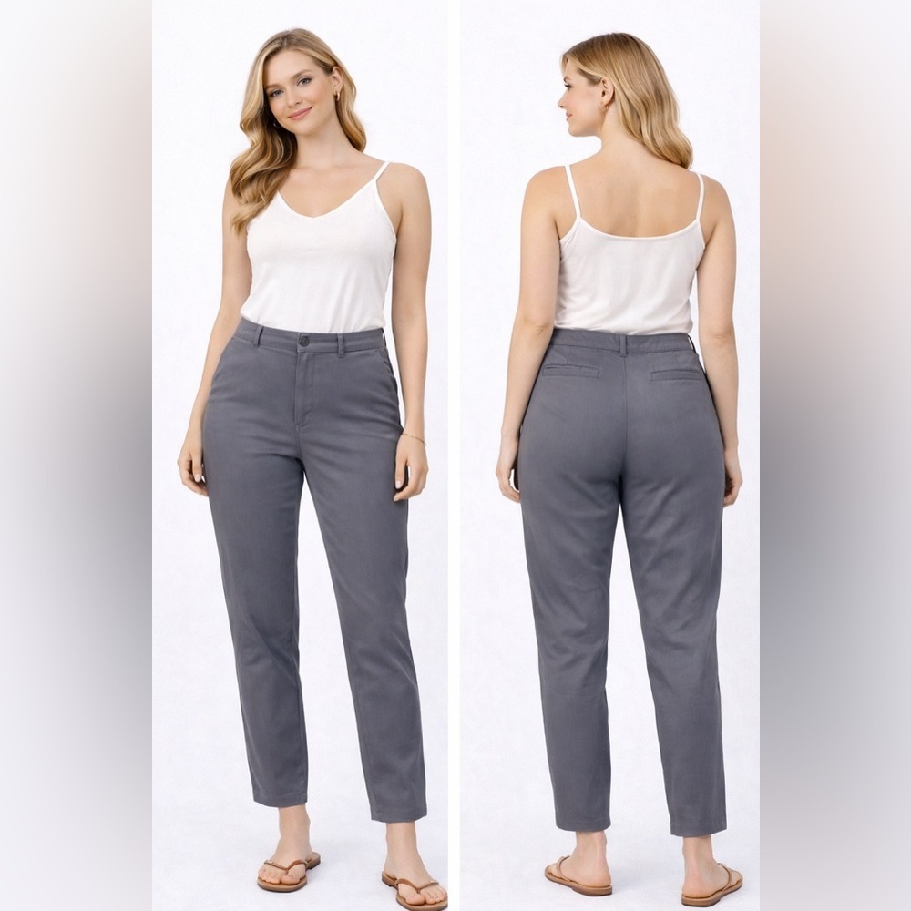 Lila Ryan The Zuri Tapered Pants Steel Grey Size 12